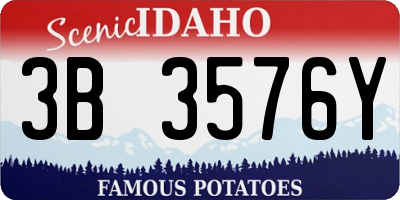 ID license plate 3B3576Y