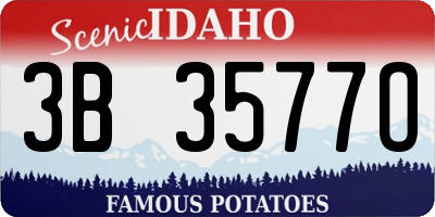 ID license plate 3B3577O