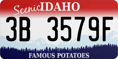 ID license plate 3B3579F
