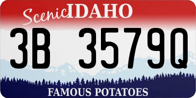 ID license plate 3B3579Q