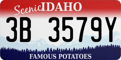 ID license plate 3B3579Y