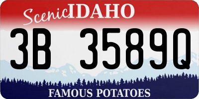 ID license plate 3B3589Q