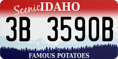 ID license plate 3B3590B