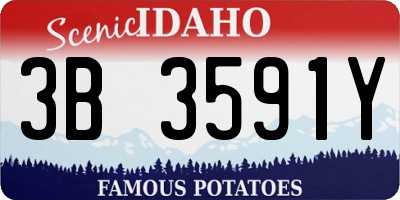ID license plate 3B3591Y