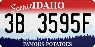 ID license plate 3B3595F