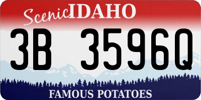 ID license plate 3B3596Q
