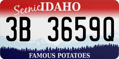 ID license plate 3B3659Q