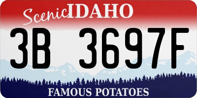 ID license plate 3B3697F