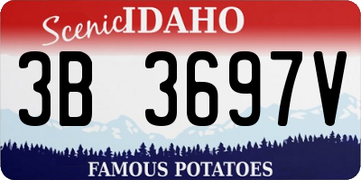 ID license plate 3B3697V
