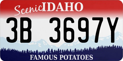 ID license plate 3B3697Y