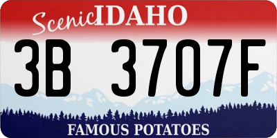 ID license plate 3B3707F