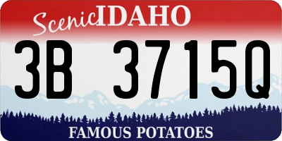 ID license plate 3B3715Q