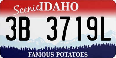 ID license plate 3B3719L