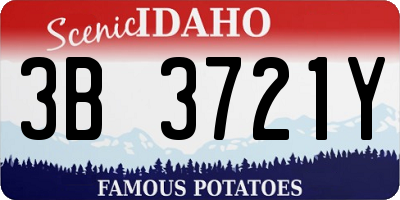 ID license plate 3B3721Y