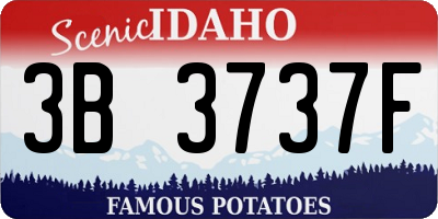 ID license plate 3B3737F
