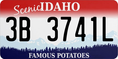 ID license plate 3B3741L