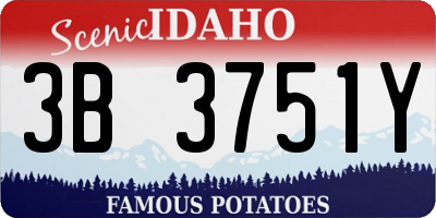 ID license plate 3B3751Y