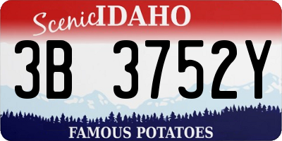 ID license plate 3B3752Y