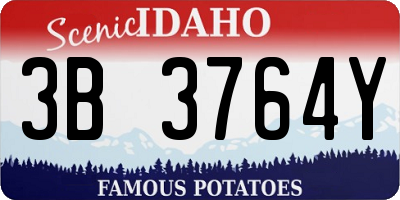 ID license plate 3B3764Y