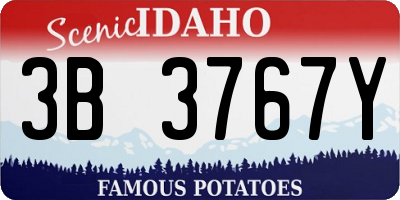 ID license plate 3B3767Y