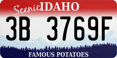 ID license plate 3B3769F