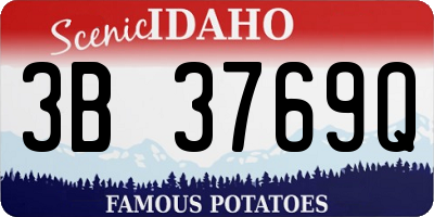 ID license plate 3B3769Q