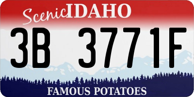 ID license plate 3B3771F