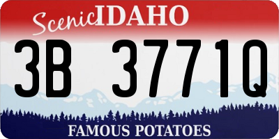 ID license plate 3B3771Q