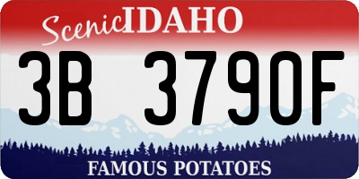 ID license plate 3B3790F