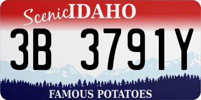ID license plate 3B3791Y