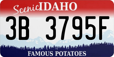 ID license plate 3B3795F