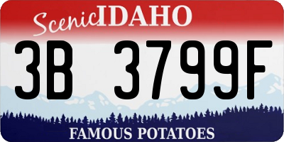 ID license plate 3B3799F