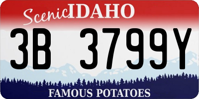 ID license plate 3B3799Y