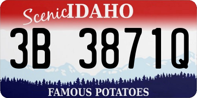 ID license plate 3B3871Q