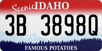 ID license plate 3B3898Q