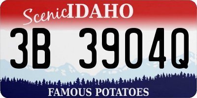 ID license plate 3B3904Q