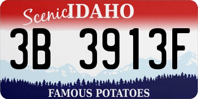 ID license plate 3B3913F