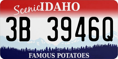 ID license plate 3B3946Q