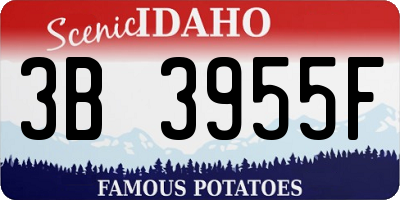 ID license plate 3B3955F
