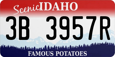 ID license plate 3B3957R