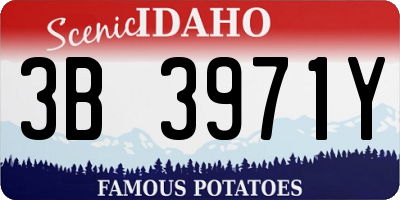 ID license plate 3B3971Y