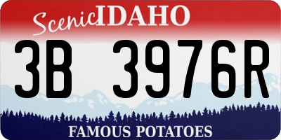 ID license plate 3B3976R