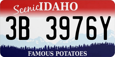 ID license plate 3B3976Y