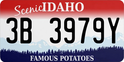 ID license plate 3B3979Y