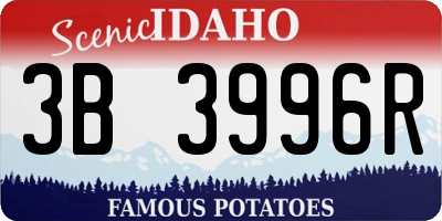 ID license plate 3B3996R