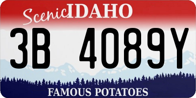 ID license plate 3B4089Y
