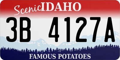 ID license plate 3B4127A