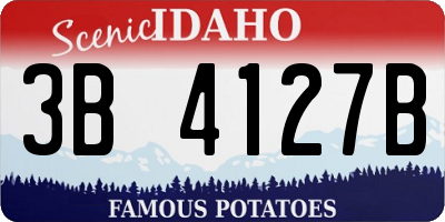 ID license plate 3B4127B