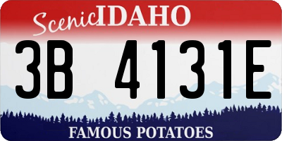 ID license plate 3B4131E