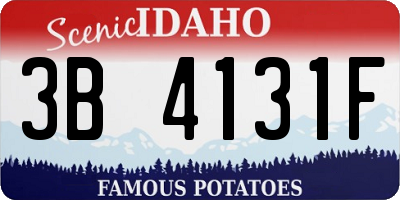 ID license plate 3B4131F